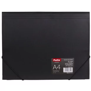 TECZKA NA GUMKĘ A4 CZARNA PATIO 4003 - Teczki i skoroszyty - miniaturka - grafika 1