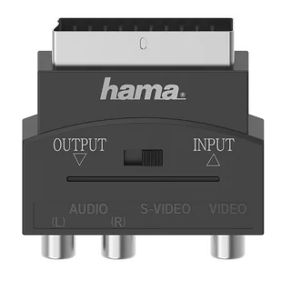 Redukcja Hama SCART / 3 cinch AV + S-video, IN/OUT - Złącza, przejściówki, adaptery - miniaturka - grafika 1