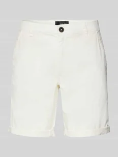 Szorty lniane o kroju regular fit w jednolitym kolorze - Spodenki męskie - miniaturka - grafika 1