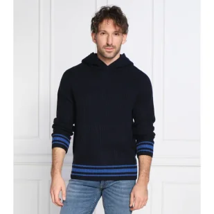 BOSS Wełniany sweter Lampione | Regular Fit - Swetry męskie - miniaturka - grafika 1