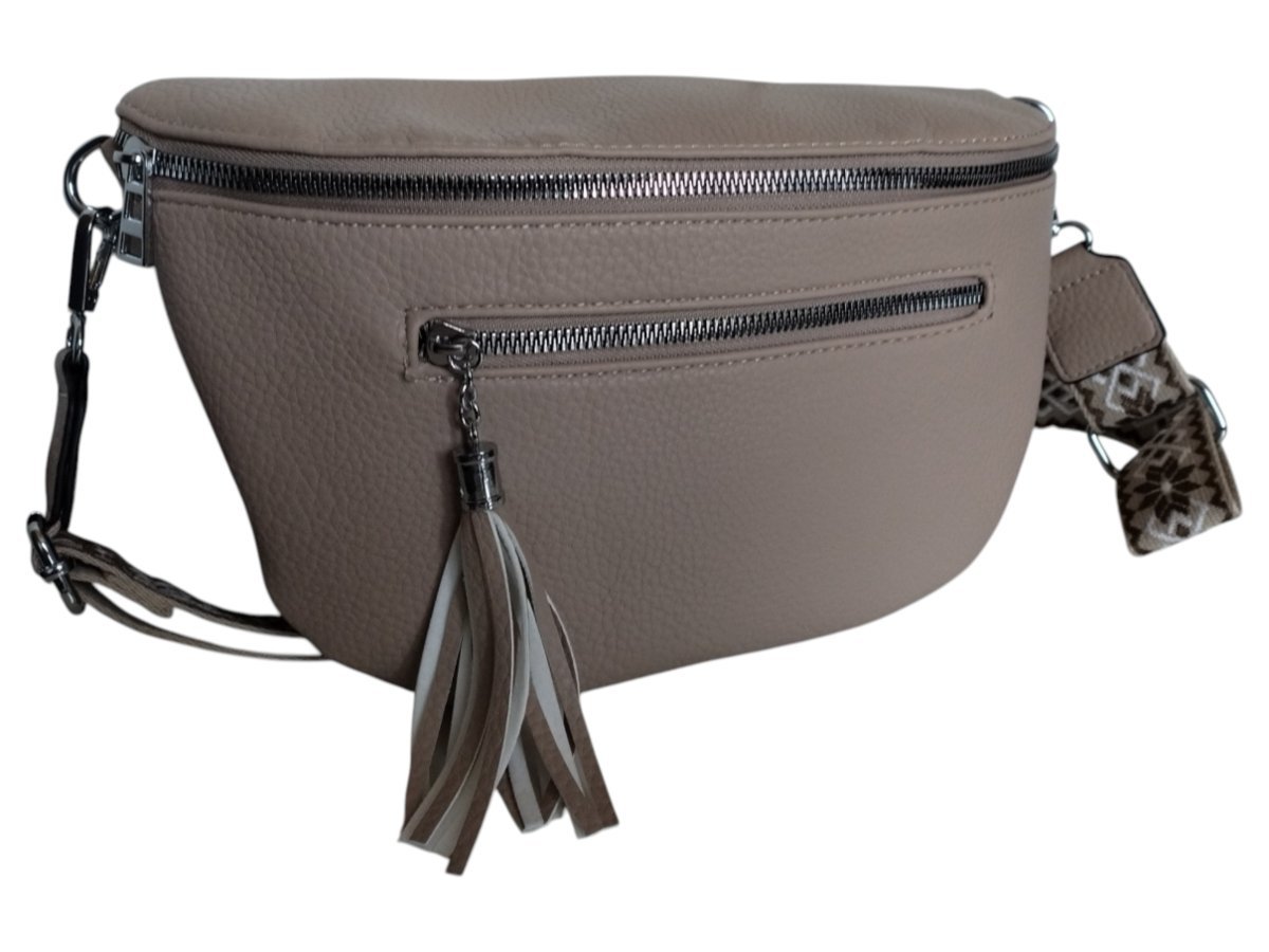 Nerka Damska Na Ramię, Torebka Damska Listonoszka, Mała Saszetka, Beżowy