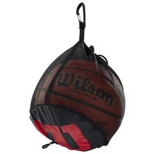 Torby sportowe - Worek Wilson Single Basketball Bag (kolor Czarny, rozmiar One size) - grafika 1