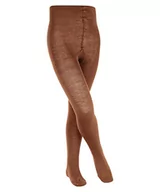 Rajstopy - FALKE Rajstopy dziecięce Comfort Wool z wełny, czarne, białe, wiele innych kolorów, wzmocnione rajstopy dziecięce, bez wzoru, nieprzezroczyste, jednokolorowe, 1 sztuka, beżowy (Terracotta 5770), 146 - miniaturka - grafika 1
