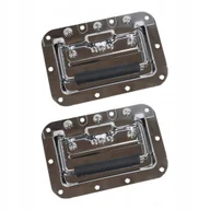 Akcesoria do odkurzaczy - ZESTAW DWÓCH UCHWYTÓW SKŁADANYCH| TACA PODTYNKOWA| SPRĘŻYNA| SREBRNE - miniaturka - grafika 1