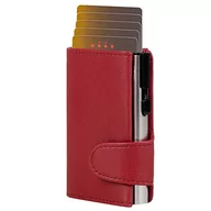 Portfele - CLICKSAFE Uniseks portfel na monety akcesoria podróżne, czerwony, 10,0 x 6,5 x 2,5 cm - miniaturka - grafika 1