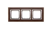 Klawisze i ramki - Kontakt Simon SIMON S.A. Ramka 3 Nature-Drewno, SREBRNE WENGE, IP20/IP44 DRN3 - miniaturka - grafika 1