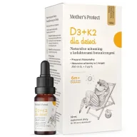 Suplementy diety - MOTHER'S PROTECT WITAMINA D3 + K2 DLA DZIECI 10ML - miniaturka - grafika 1