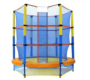 Trampolina z siatką dla małych dzieci o średnicy 150 cm. - Trampoliny - miniaturka - grafika 1