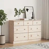 Komody - vidaXL Komoda ALTA, 112x35x73 cm, drewno sosnowe - miniaturka - grafika 1