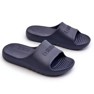Buty dla dziewczynek - Lekkie Piankowe Klapki Dziecięce Big Star NN374557 Granatowe niebieskie - miniaturka - grafika 1