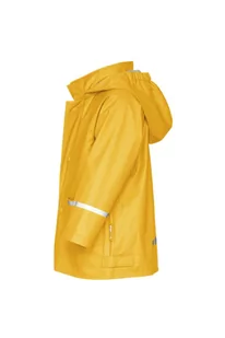 Płaszcz przeciwdeszczowy z odblaskami-zółty - Kurtki i płaszcze dla dziewczynek - miniaturka - grafika 2