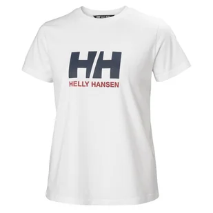 Damska Koszulka z krótkim rękawem HELLY HANSEN W HH LOGO T-SHIRT 2.0 34465_001 – Biały - Koszulki i topy damskie - miniaturka - grafika 1