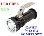 CREE S.T.I Ltd Profesjonalna Akumulatorowa POLICYJNA Latarka Szperacz zasięg 800m!) LED Stroboskop + SOS 5907341606