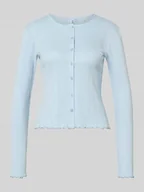 Swetry damskie - Kardigan o kroju slim fit z mieszanki bawełny i wiskozy model ‘MARIE’ - miniaturka - grafika 1