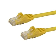 Kable miedziane - Kabel sieciowy StarTech.com Cat6 z bezszwowym złączem RJ45 - 30 m, żółty, 30,5 m - miniaturka - grafika 1
