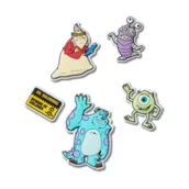 Glany damskie - Zestaw 5 przypinek Jibbitz™ Monsters Inc 5-Pack 10014921 (CR359-a) Crocs - miniaturka - grafika 1