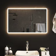 Lustra - vidaXL Lustro łazienkowe z LED, 80x50 cm - miniaturka - grafika 1