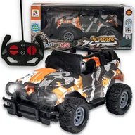 Zabawki zdalnie sterowane - Auto na pilot auto terenowe na sterowanie pomarańczowe adventure - miniaturka - grafika 1