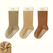 Skarpetki dla dzieci - TEMU 3-Pak Skarpetki Zimowe dla Chłopców i Dziewczynek – Ciepłe, Antypoślizgowe Skarpetki do Wnętrz i Na Zewnątrz, Tylko do Prania Ręcznego, Idealne - miniaturka - grafika 1