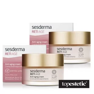 Sesderma Reti Age Cream Anti Aging 2 Pack ZESTAW Krem przeciwzmarszczkowy 50 ml x 2 - Zestawy kosmetyków damskich - miniaturka - grafika 1