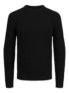 Swetry męskie - Jack & Jones Sweter w kolorze czarnym - miniaturka - grafika 1