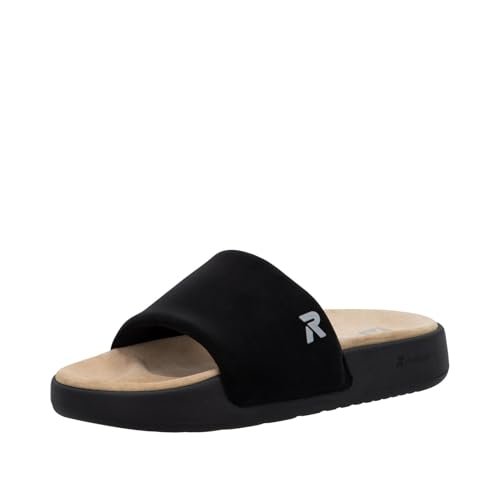 Rieker Klapki damskie W3250, damskie klapki, Czarny 00, 44 EU