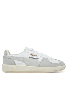 Puma Sneakersy Palermo Leather Big Kid 397275 02 Szary - Buty dla dziewczynek - miniaturka - grafika 1