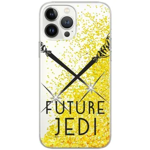 ERT GROUP etui na telefon Apple Iphone 12 PRO MAX, case oryginalny i oficjalnie licencjonowany przez Star Wars, wzór 008, optymalnie dopasowane, z efektem płynnego brokatu - Etui i futerały do telefonów - miniaturka - grafika 1