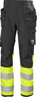 Spodnie sportowe męskie - Helly Hansen Pants with reflective elements HELLY HANSEN Alna 4X CL 1, yellow C46 - miniaturka - grafika 1