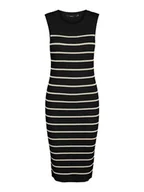 Sukienki - Vero Moda Sukienka dzianinowa w kolorze czarnym - miniaturka - grafika 1