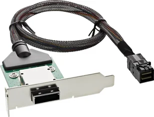 InLine InLine® SAS HD Low Profile Adapter Bracket ext. SFF-8088 to int. SFF-8643 0.5m - Adaptery i przejściówki - miniaturka - grafika 1