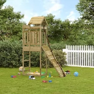 Place zabaw - Domek ze ścianką wspinaczkową dla dzieci, impregnowana sosna Lumarko! - miniaturka - grafika 1