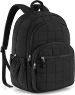 Torby na laptopy - INF Plecak na laptopa o dużej pojemności, przestronny plecak podróżny na komputer, do pracy, szkoły, podróży Czarny - miniaturka - grafika 1