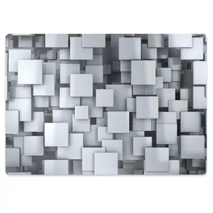 Podkładka pod krzesło Klocki szare 140x100 cm - Podnóżki, podpórki, podkładki - miniaturka - grafika 1