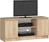 Szafki RTV - Elior Szafka RTV z dużym blatem dąb sonoma - Darius 5X 140 cm - miniaturka - grafika 1