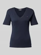 Koszulki i topy damskie - T-shirt o kroju slim fit z wyhaftowanym logo model ‘CODY’ - miniaturka - grafika 1