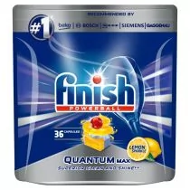 Finish Finish Powerball Quantum Max tabletki do mycia naczyń w zmywarkach Lemon Sparkle 36szt - Środki do zmywarek - miniaturka - grafika 2