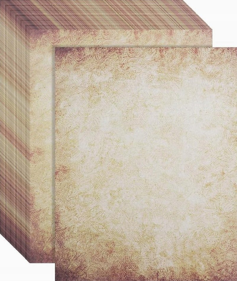 PAPIER LISTOWY 60 ARKUSZY VINTAGE A4 RECYKLING DWUSTRONNY RETRO UNIKALNY