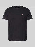 Koszulki męskie - T-shirt z wyhaftowanym logo - miniaturka - grafika 1