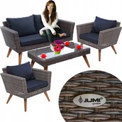 Meble ogrodowe - Jumi, Meble ogrodowe, Zestaw, Szary - miniaturka - grafika 1