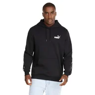 Bluzy męskie - Puma Bluza Męska Ess+ Tape Hoodie Fl Czarna 849040 01 Xxl - miniaturka - grafika 1