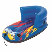 Pływanie - Bestway 39057 h2ogo Snow flurryz Child Sled, dmuchany dziecięce sanki z oparciem, 84 x 46 cm - miniaturka - grafika 1