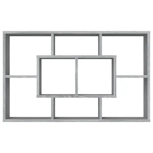 Lumarko Półka ścienna, szary dąb sonoma, 85x16x52,5 cm - Półki do salonu - miniaturka - grafika 6