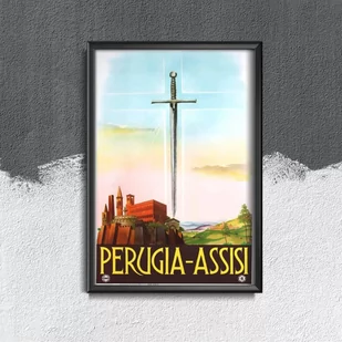 Plakat do pokoju Perugia Assisi Włochy - Plakaty Plakat do pokoju Perugia Assisi Włochy - Plakaty - miniaturka - grafika 1