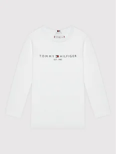 Tommy Hilfiger Bluzka Essential KS0KS00202 D Biały Regular Fit - Bluzy dla chłopców - miniaturka - grafika 1