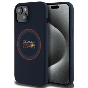 Etui RED BULL Silicone Red Ring MagSafe do Apple iPhone 15 Granatowy - Etui i futerały do telefonów - miniaturka - grafika 1