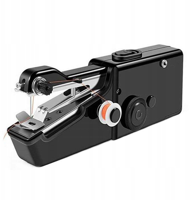 MINI Maszyna do SZYCIA PORĘCZNA PODRÓŻNA na BATERIE Czarna