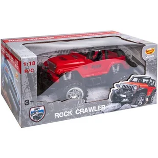Auto RC rock crawler czerwone - Zabawki zdalnie sterowane - miniaturka - grafika 1
