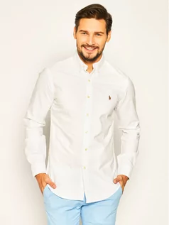 Koszule męskie - Ralph Lauren Polo Koszula Core Replen 710549084 Biały Slim Fit - grafika 1