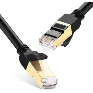 Ugreen Ugreen kabel przewód internetowy sieciowy Ethernet patchcord RJ45 Cat 7 STP LAN 10Gbps 2m czarny (11269) 11269 - Kable komputerowe i do monitorów - miniaturka - grafika 1
